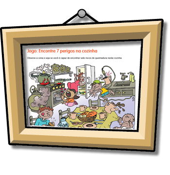 Jogo: Encontre 7 perigos na cozinha